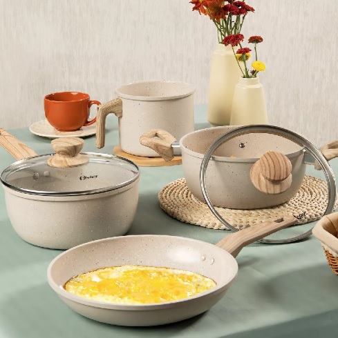 Jogo De Panela 4 Peças Indução Antiaderente Cream Oster