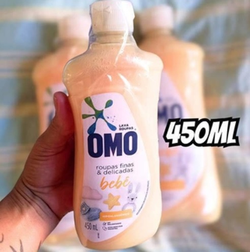 Omo Roupas Finas e Delicadas – Sabão Líquido Bebê, 450 Ml