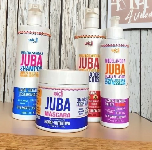 Widi Care Juba Kit – Creme de Pentear + Máscara + Geléia + Shampoo