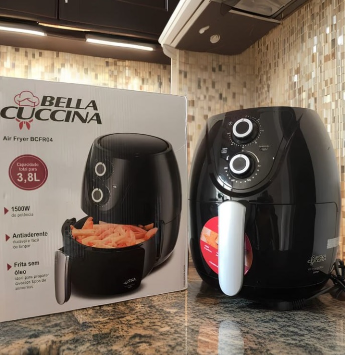 Air Fryer Britânia Bella Cuccina 3,8L 1500W Sem Óleo BCFR04