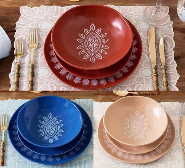 Aparelho de Jantar Mandacaru Martha Medeiros Areia 12 Peças