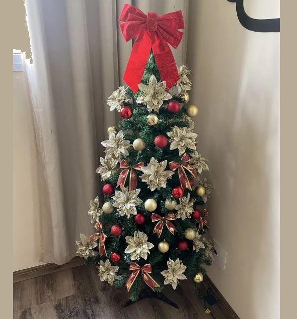 Arvore De Natal Luxo Pinheiro Tradicional Cheia 150 Cm