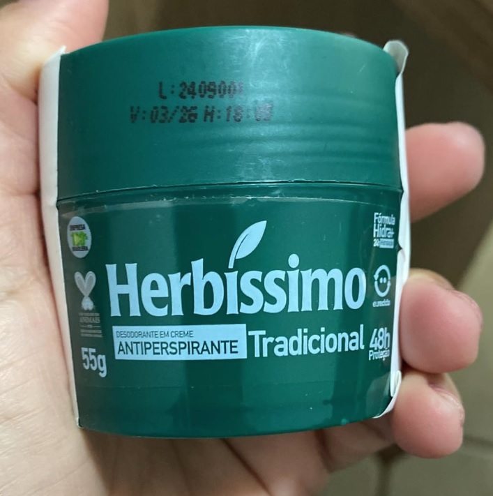 Desod. Creme Herb. Tradicional 55Gr, Herbissimo