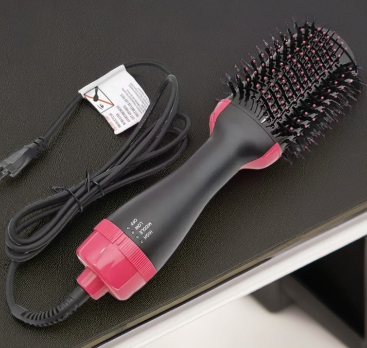 Escova Secadora 220v Alisadora Seca Alisa Cabelo 2x Mais Ráp