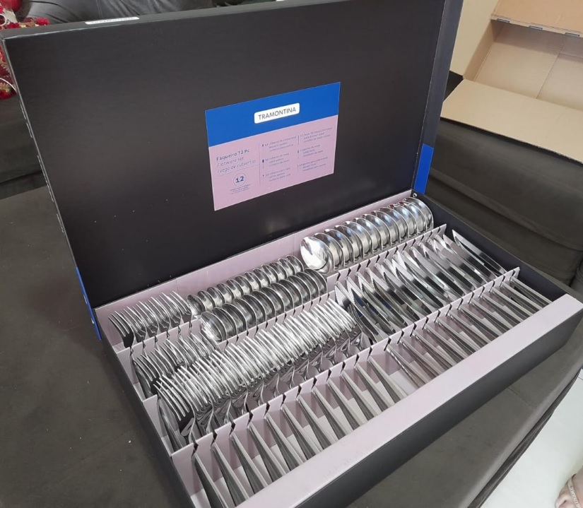 Faqueiro Pacific Em Aço Inox 72 Peças Tramontina