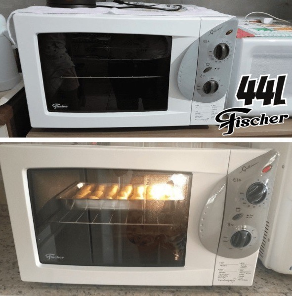 Forno Elétrico Fischer Grill Bancada 44L Branco 127V