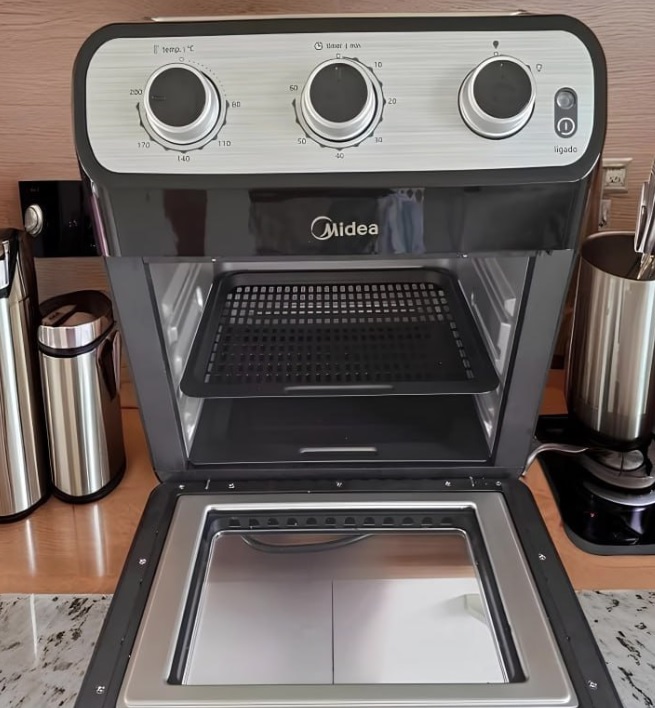Fritadeira Sem Óleo Ovenfryer 12l Midea Ffa20p1 110v Preto