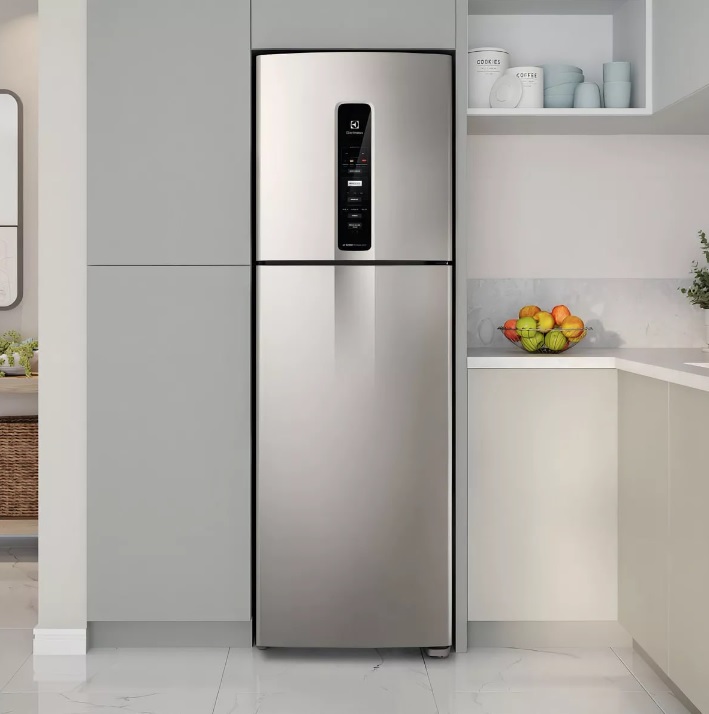 Geladeira Electrolux Frost Free Duplex Autosense Inox If45s Cor Inox look 110V