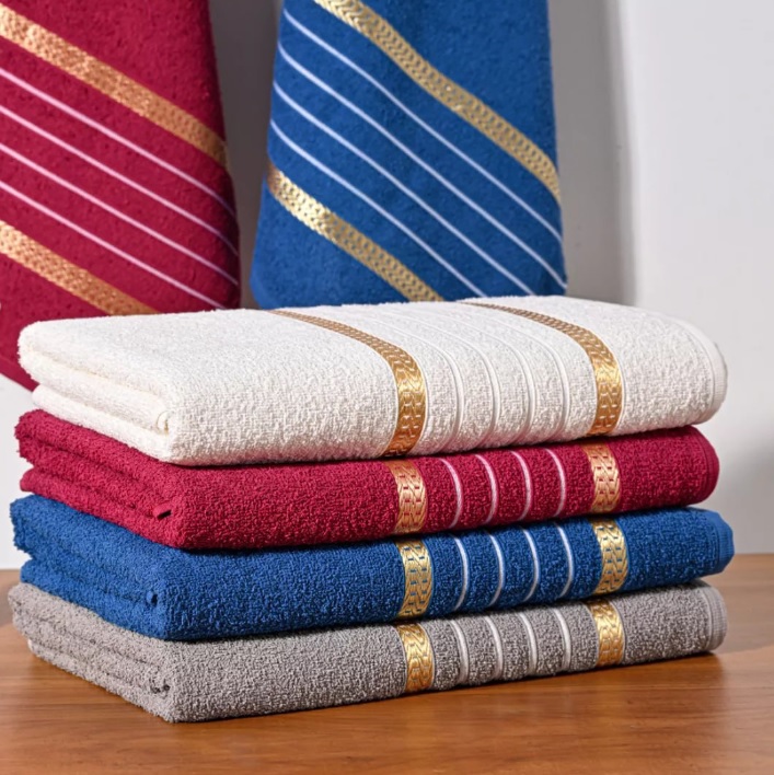 Jogo C/ 4 Toalha De Banho Gigante 70 X 1,40 Toalhão Algodão