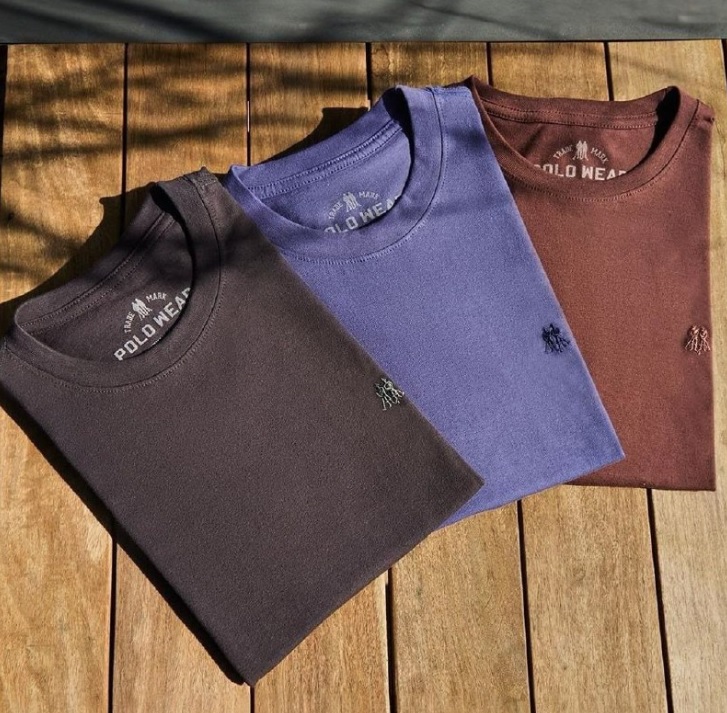 Kit 2 Camisetas Masculinas Básicas Algodão Polo Wear Sortido