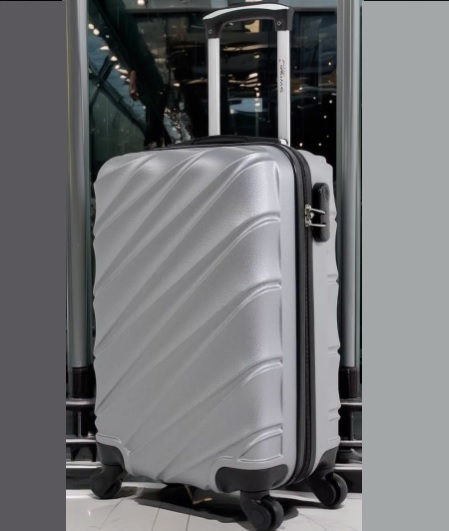 Mala Pequena De Bordo Havana 4 Rodas Swiss Move Prata Cor Prateado