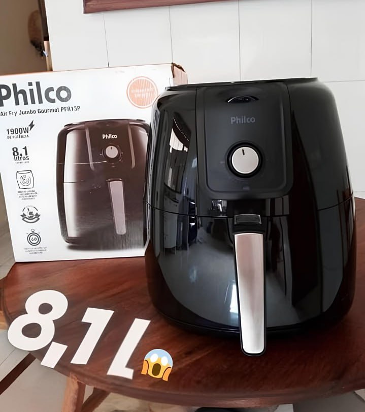 Fritadeira Air Fry Philco Gourmet PFR13P 8,1 Litros 127V