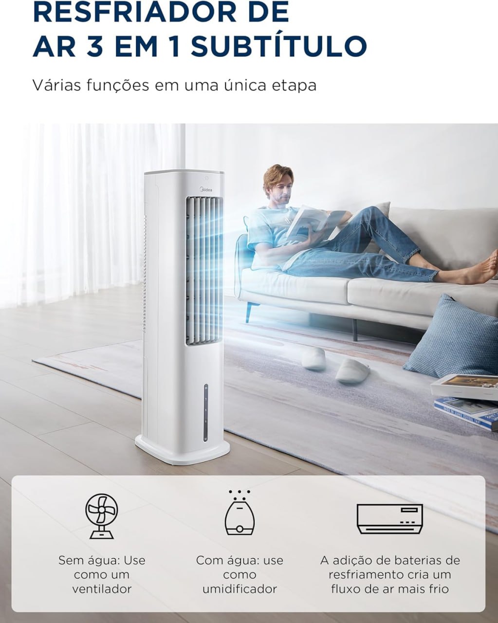 Climatizador de Ar Digital Midea 127V 60Hz