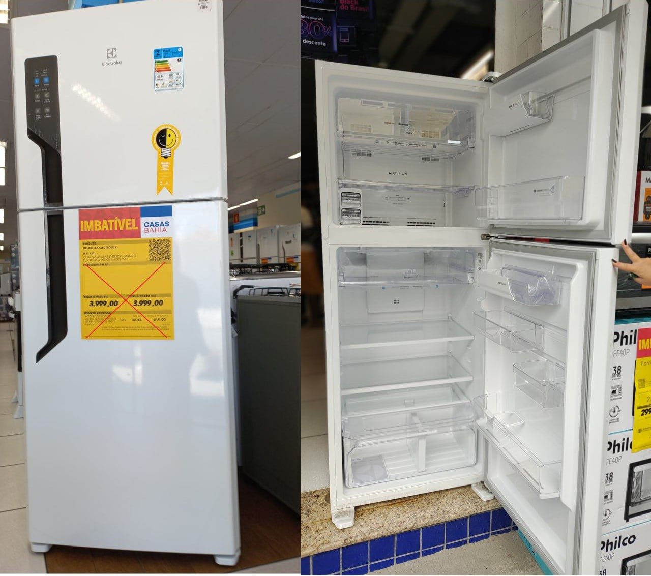 Electrolux Top Freezer TF55 Blanco 220V