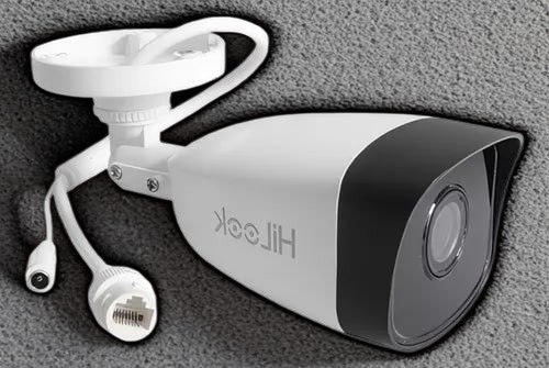 Câmera de Segurança IP Bullet Hilook IPC-B121H-L 2MP 1080p Visão Noturna 30m IP67 Poe Hikvision