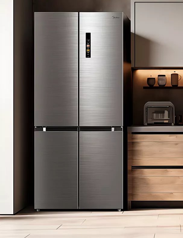 Geladeira Frost Free 4p 474l Inverter Smart Cor Inox Midea Cor Prateado 110V/220V