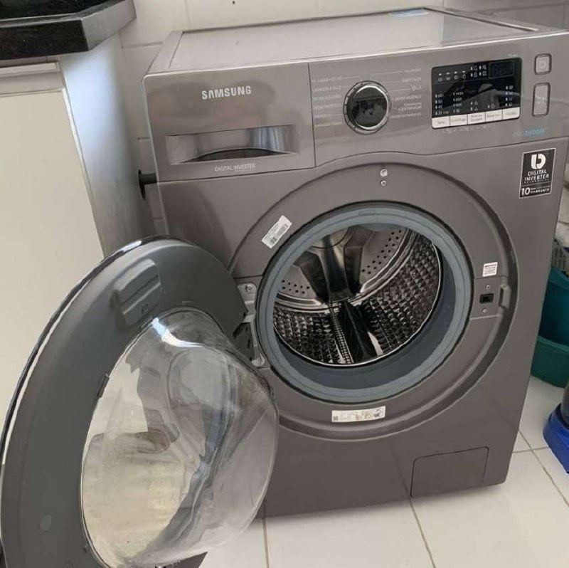 Lavadora de Roupas Samsung Digital Inverter 11kg Ces – Cesto Inox WW4000 WW11J4473PX 110V