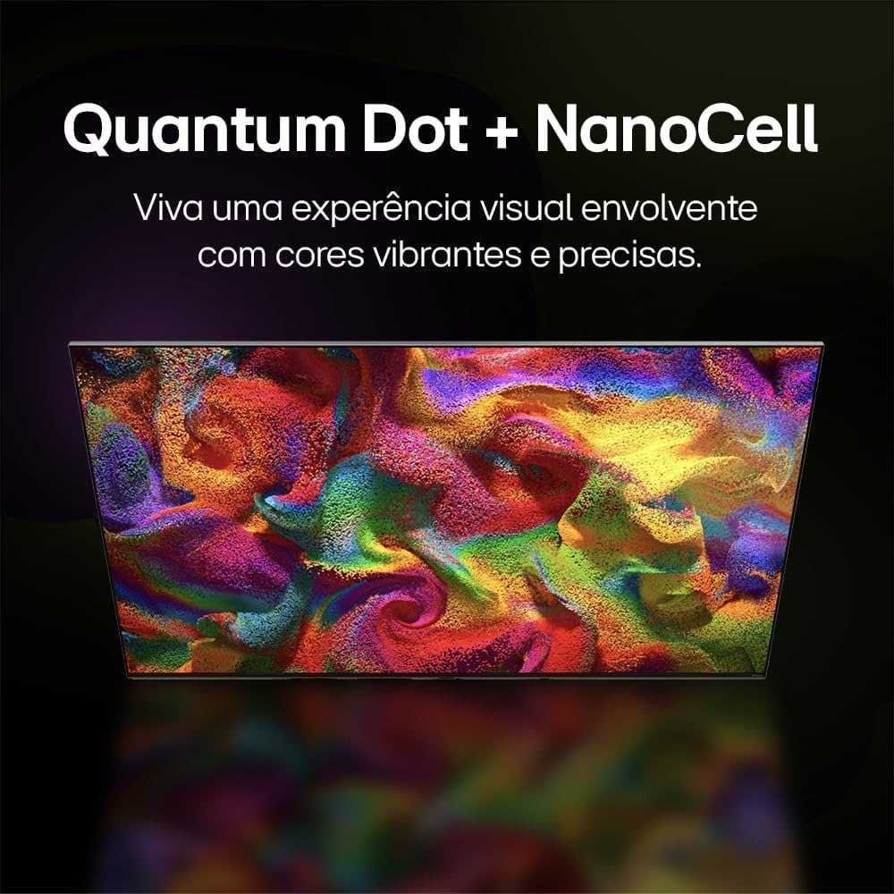 Smart TV 4K 55″ LG QNED 55QNED80T Processador Ger7 Quantum Dot Nanocell