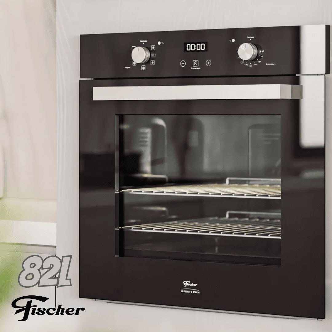 FISCHER FORNO ELÉTRICO EMBUTIR INFINITY TOUCH 82L AIR FRYER PRETO 220V – 28607-65779