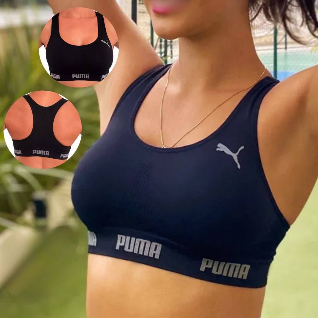 Top Nadador Sem Costura Com Elástico Academia Esportivo Puma