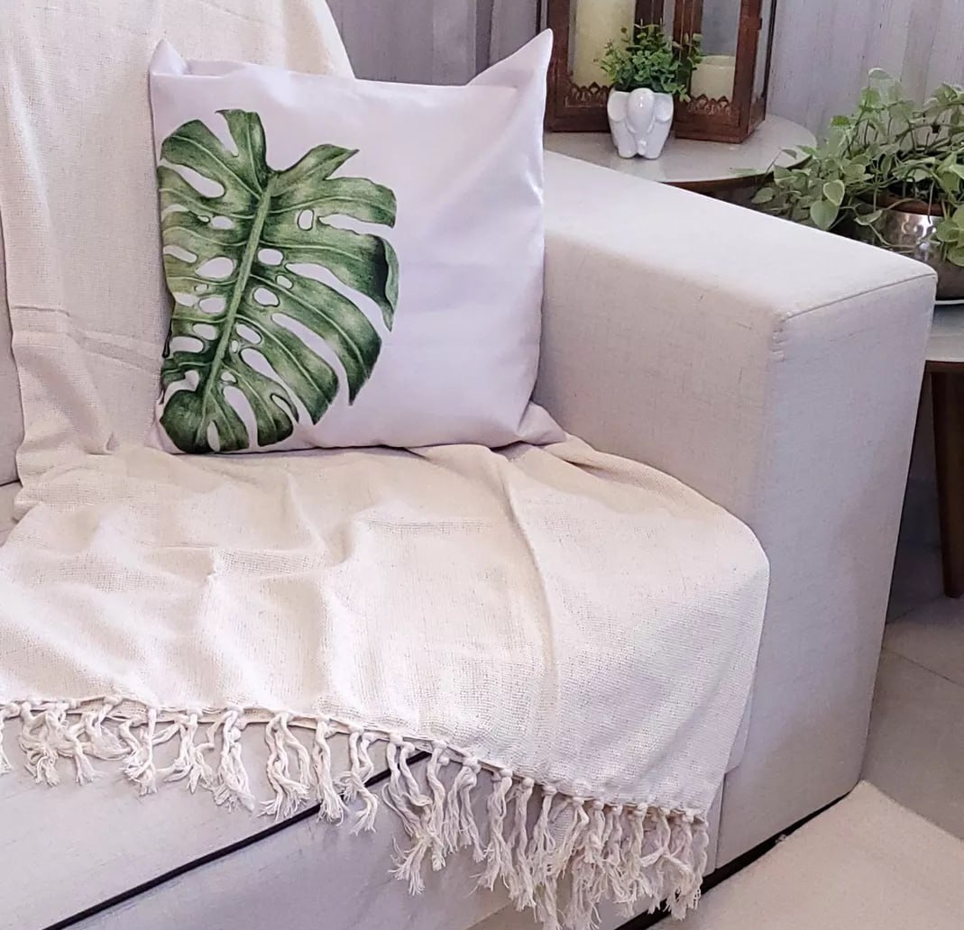 Manta Para Sofá E Cama 1,50×2,20m Decorativa Colorida