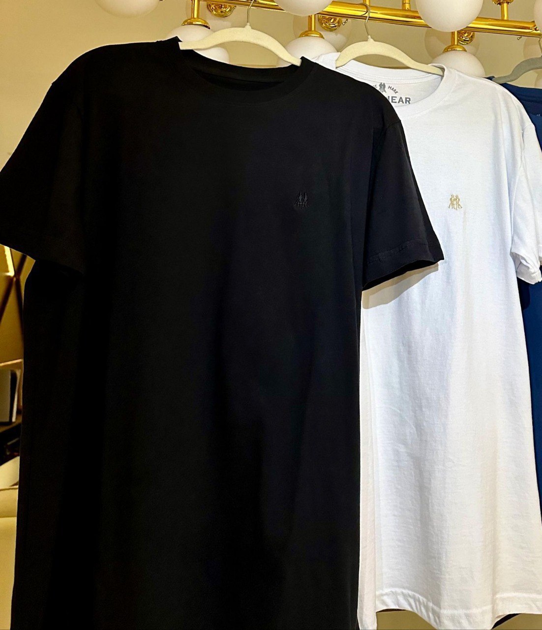 Kit 2 Camisetas Masculinas Básicas Algodão Polo Wear Preto