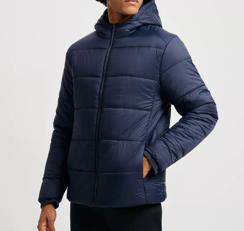 Jaqueta Básica Masculina Puffer Com Capuz Hering