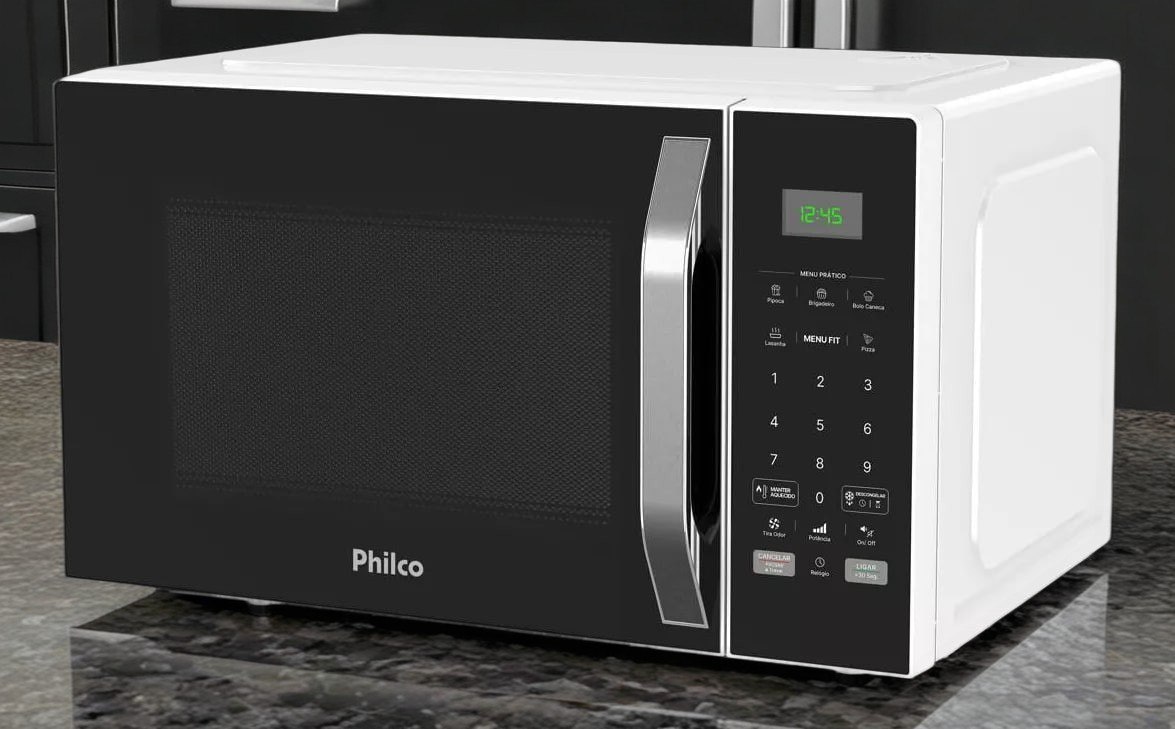 Micro-ondas 33l Philco Teclas Fáceis Limpa Fácil 1400w Pm36