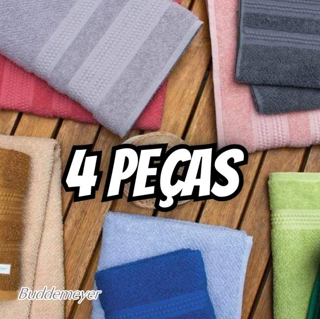 Jogo De Toalhas Buddemeyer Frape Dots Banho Branco 4 Peças