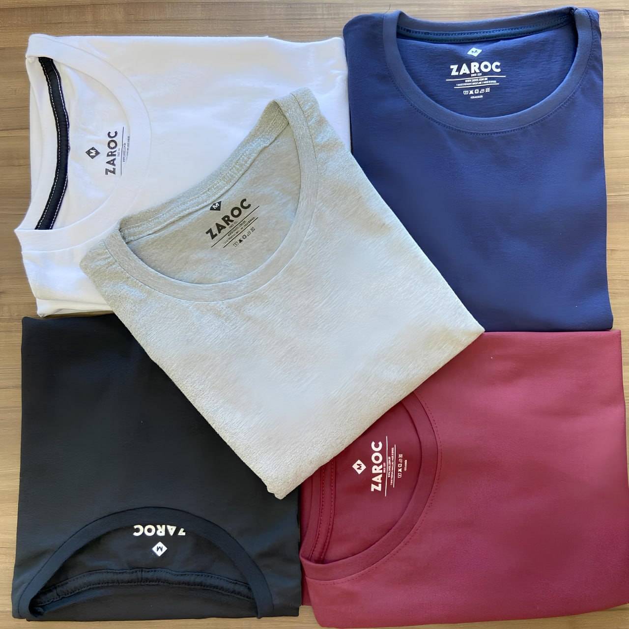 Kit 5 Camisetas Masculinas Slim Fit Básicas Algodão Premium