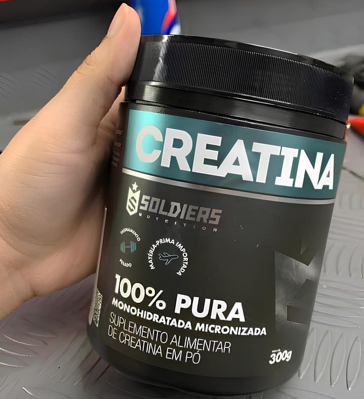 Creatina Monohidratada Pote 300g 100% Pura Soldiers Nutrition