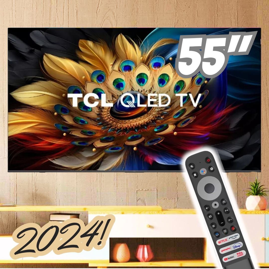 Smart TV 55C655 Advanced 55” 4K QLED Processador AiPQ PRO E DLG 120Hz TCL 110V/220V