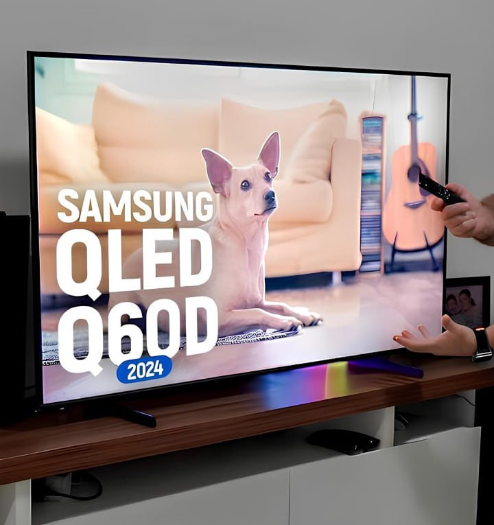 Samsung Smart Tv 50 Polegadas Qled 4k Q60d 2024 Quantum HDR Processador Quantum Lite 4K