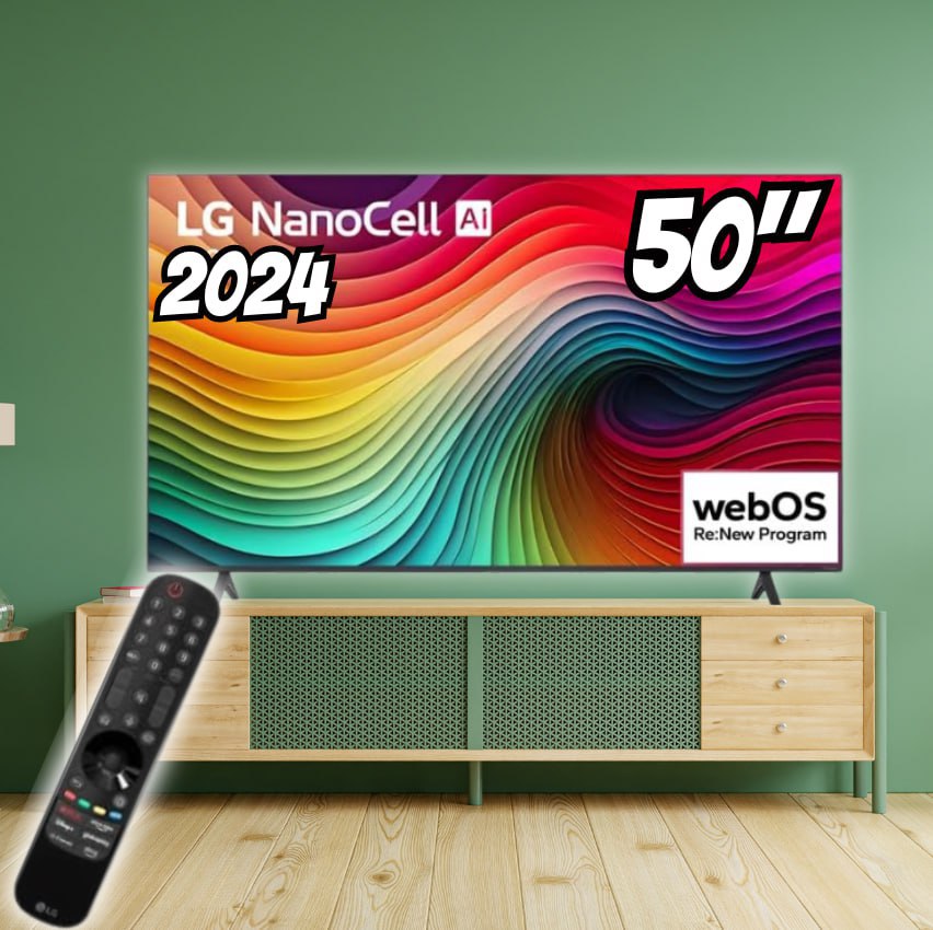 Smart Tv 4k 50 LG Nanocell 50nano80t Processador 5 Ger7 Ai
