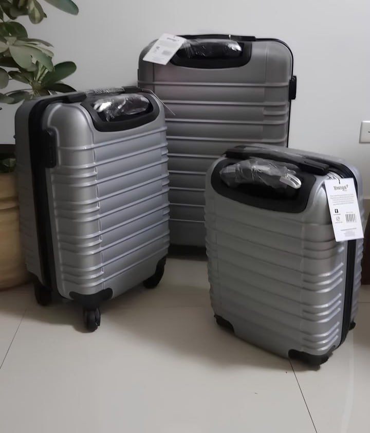 Conjunto De Malas Viagem Pp, P E M Detroit Swiss Move Prata Cor Prateado