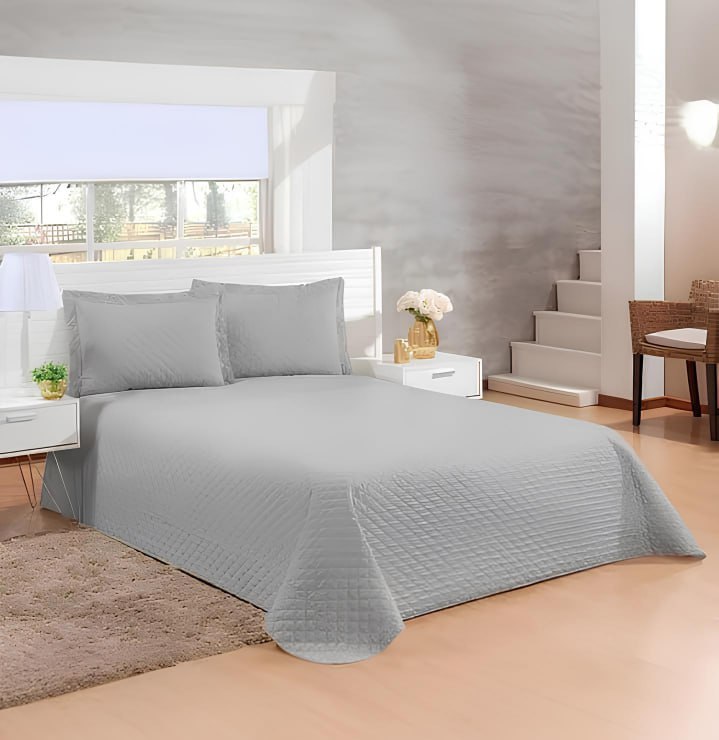 Kit Cobre Leito Veneza Casal Padrão Cama Box Varias Cores