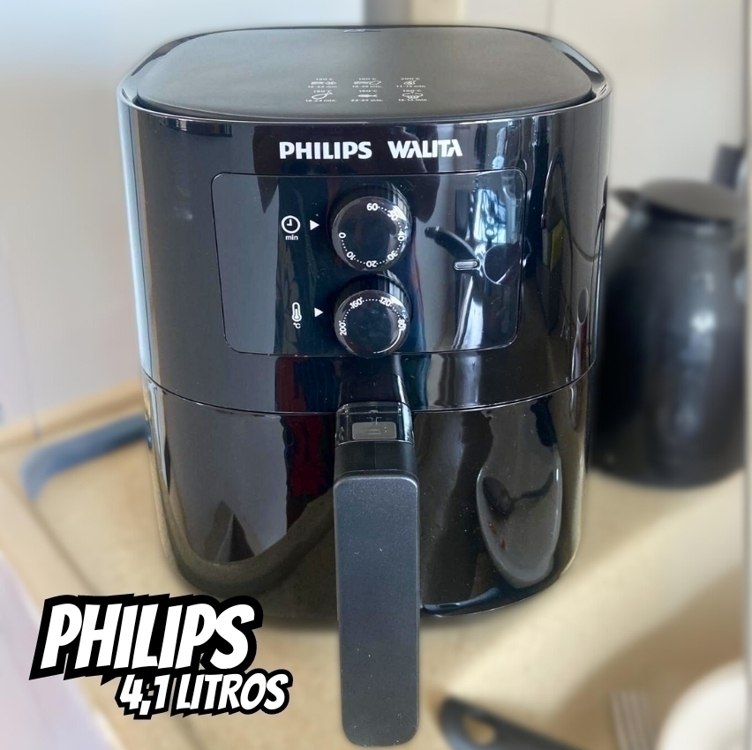 Fritadeira Airfryer Série 3000 Grill Edition Philips Walita com 4.1L de capacidade Preta 1400W 110v – HD9202/91