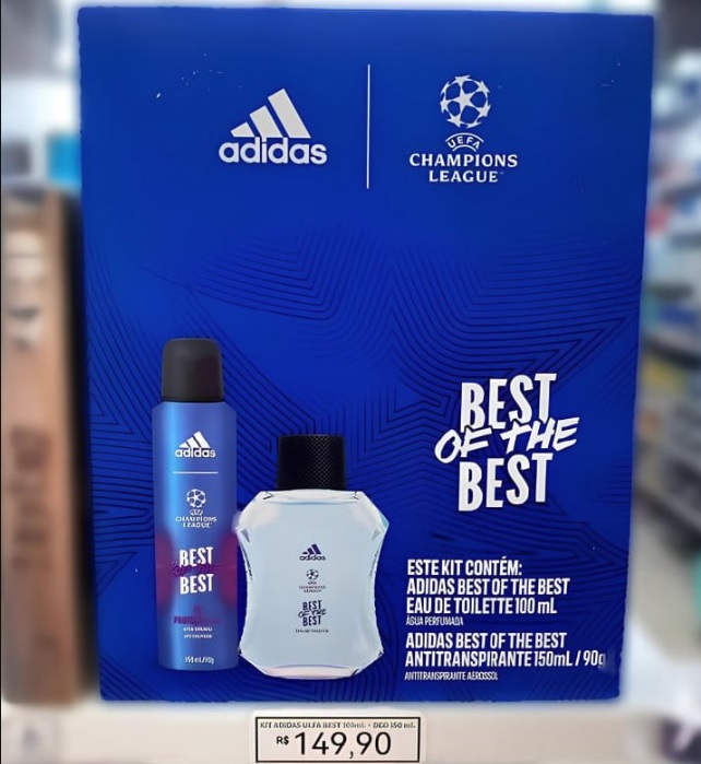 Adidas Best Of The Best Coffret – Perfume Masculino Eau de Toilette + Desodorante