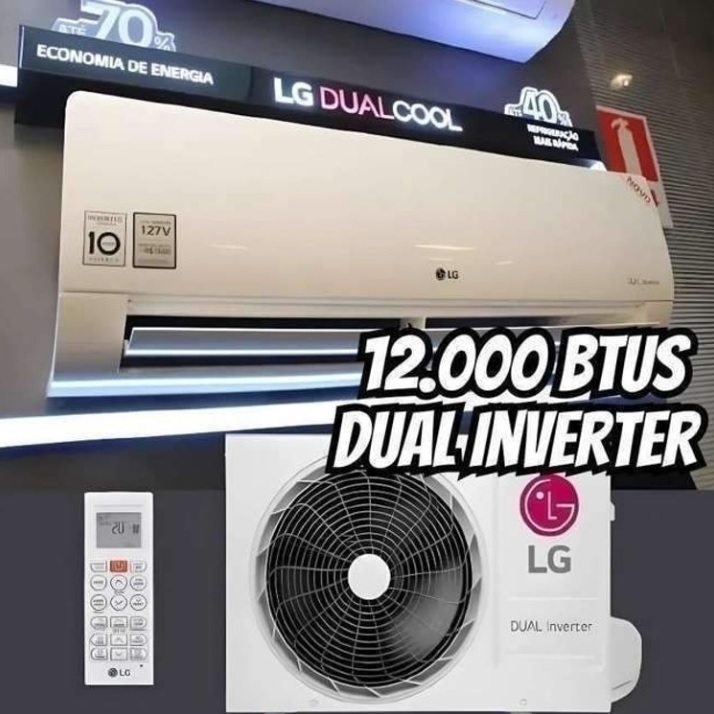 Ar Condicionado LG Dual Inverter Voice +ia 12000 Btus 220v F