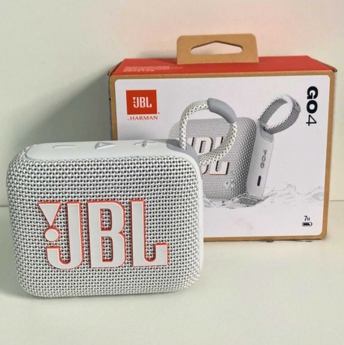 Caixa De Som Bluetooth Portátil Go 4 Jbl – Branca
