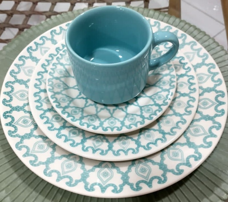 Conjunto De Xícaras E Pires Donna Mandala 6 Pares 180ml Biona