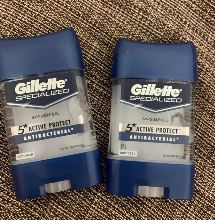 Desodorante Gel Antitranspirante Gillette Antibacterial – 82g