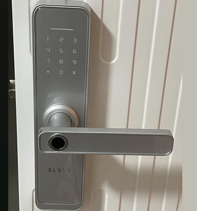 Fechadura Digital Biométrica Wi-fi Smart De4000b Elsys Prata