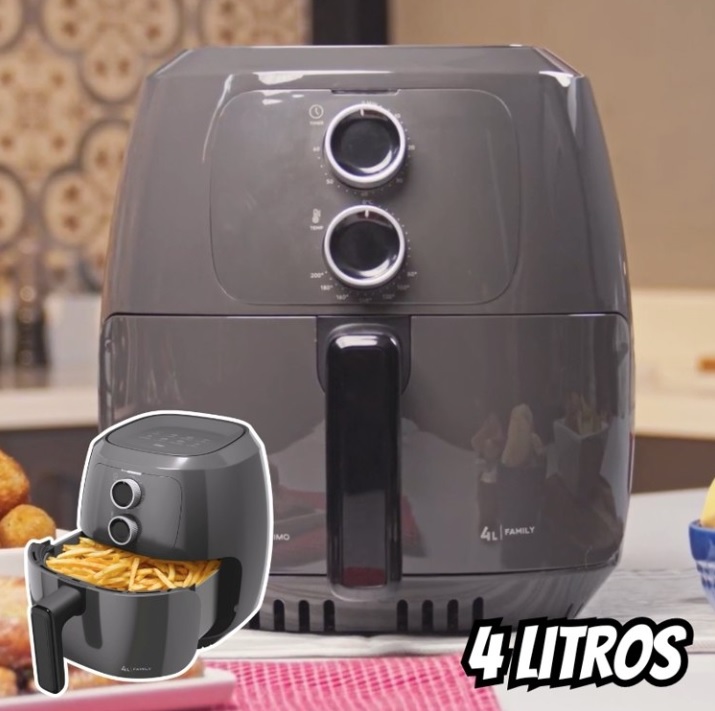 Fritadeira Elétrica Air Fryer Wap Waff2 4l Preta 1500w 127v
