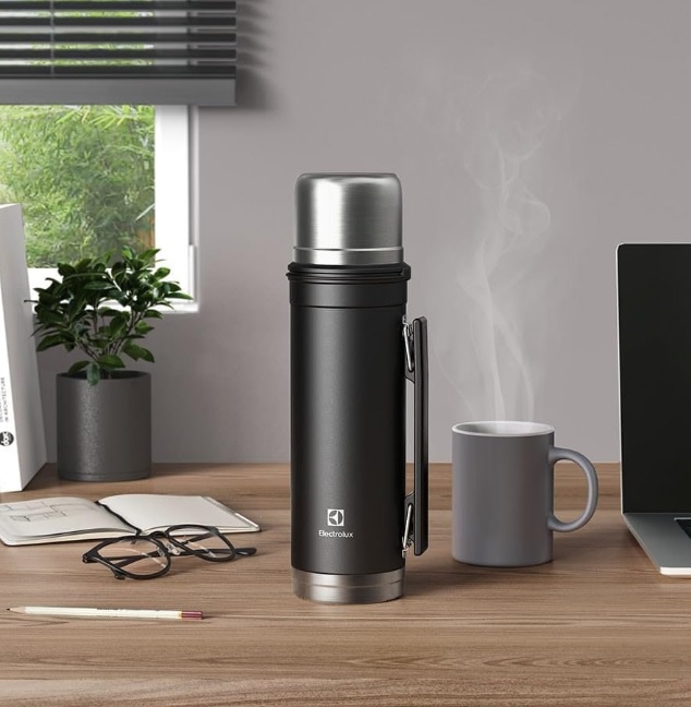 Garrafa Térmica Sense to Go 1L Preta Electrolux