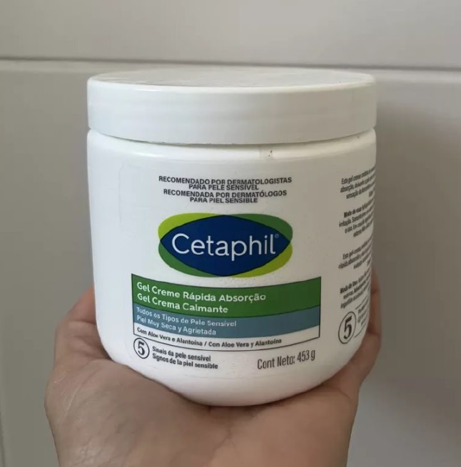 Gel Creme Rápida Absorção Com Aloe Vera Cetaphil 453 g Pote Sem Fragrância