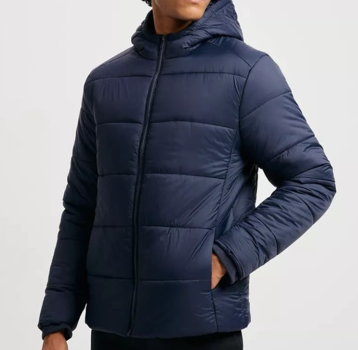 Jaqueta Básica Masculina Puffer Com Capuz Hering