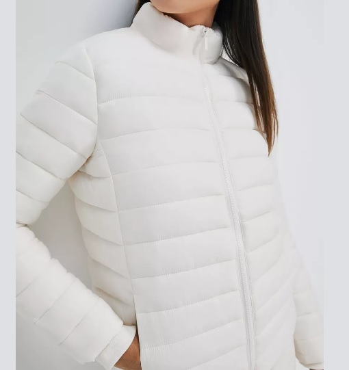 Jaqueta Puffer De Matelassê Feminina Com Forro Hering