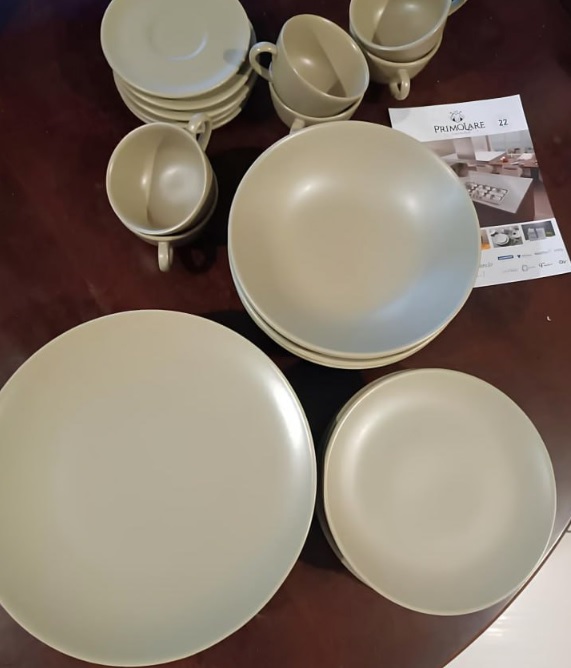 Jogo De Jantar E Chá 20 Peças Unni Oliva Oxford Aw20-5508