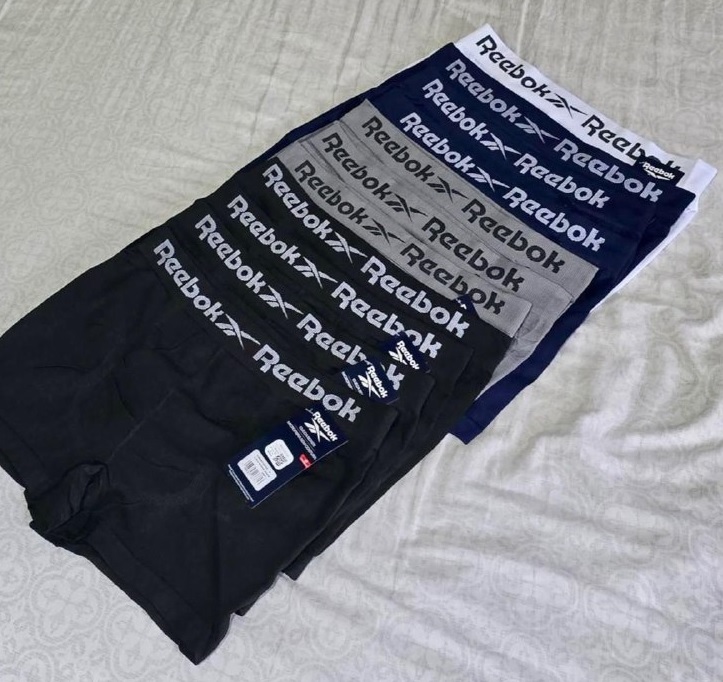 Kit 12 Cuecas Boxer Masculina Sem Costura Microfibra Confortável Reebok